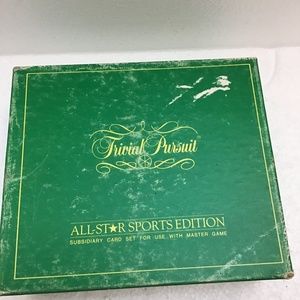 Vintage Trivial Pursuit  all star Sports Edition Made in USA